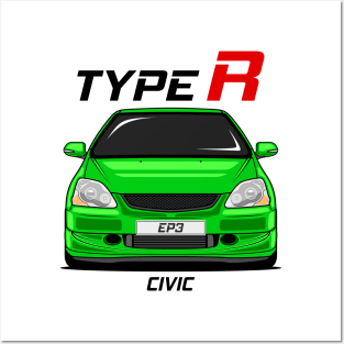 Civic EP3 Type R Green Posters and Art